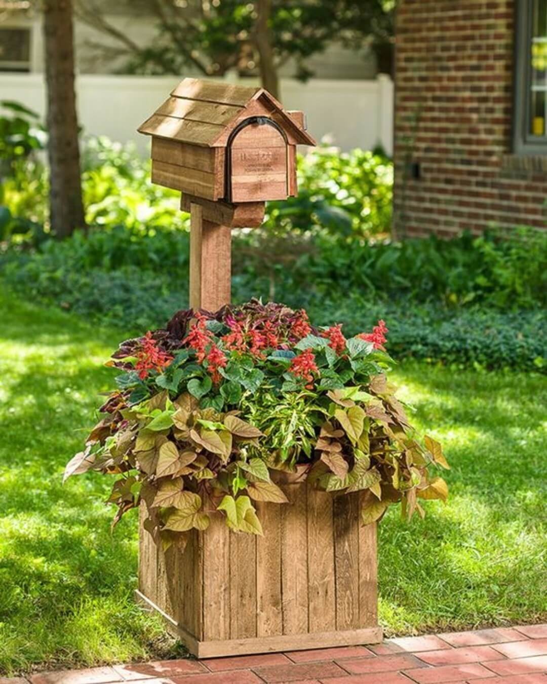 Rustic charm with vibrant blooms