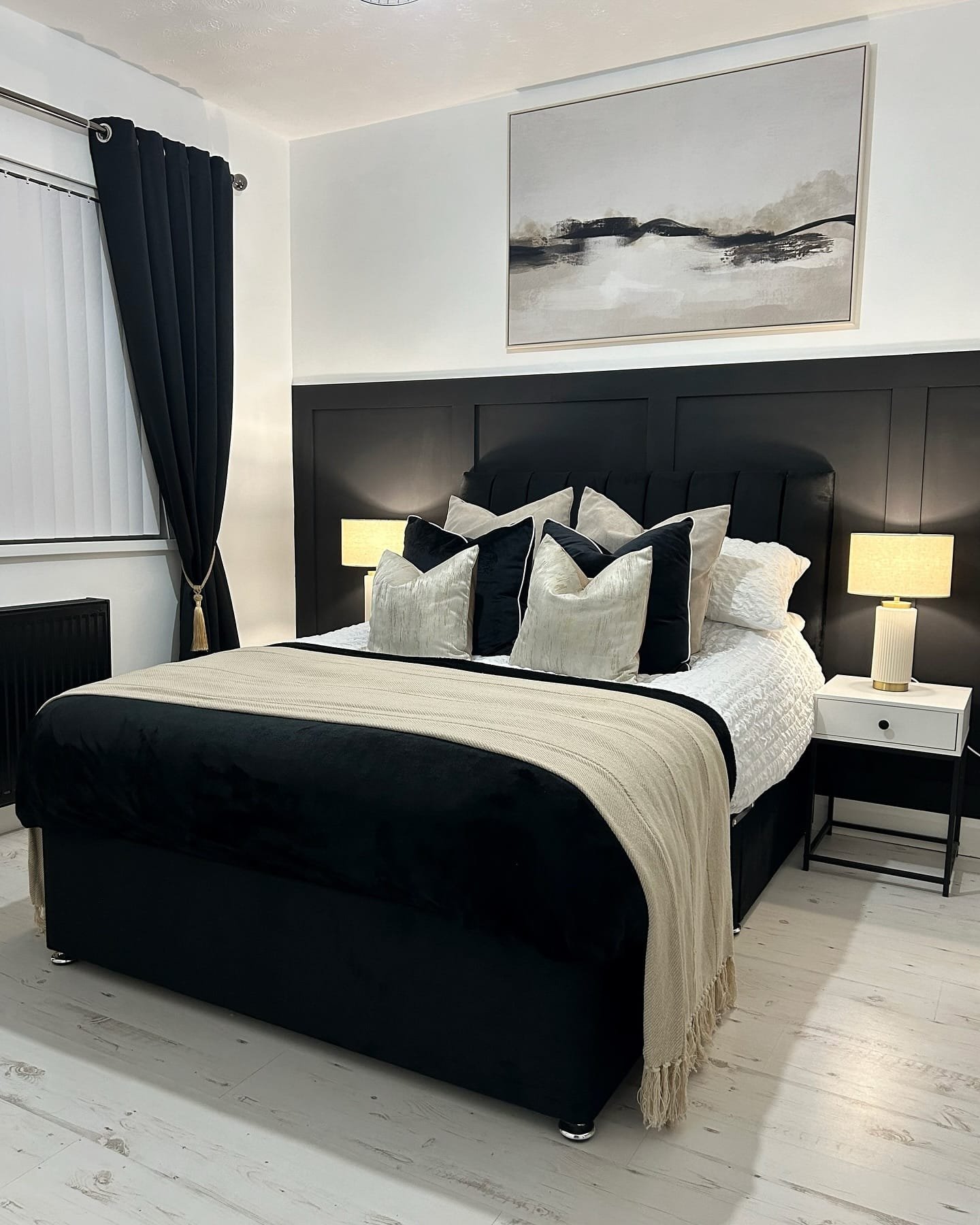 Sophisticated Black Bedroom Design